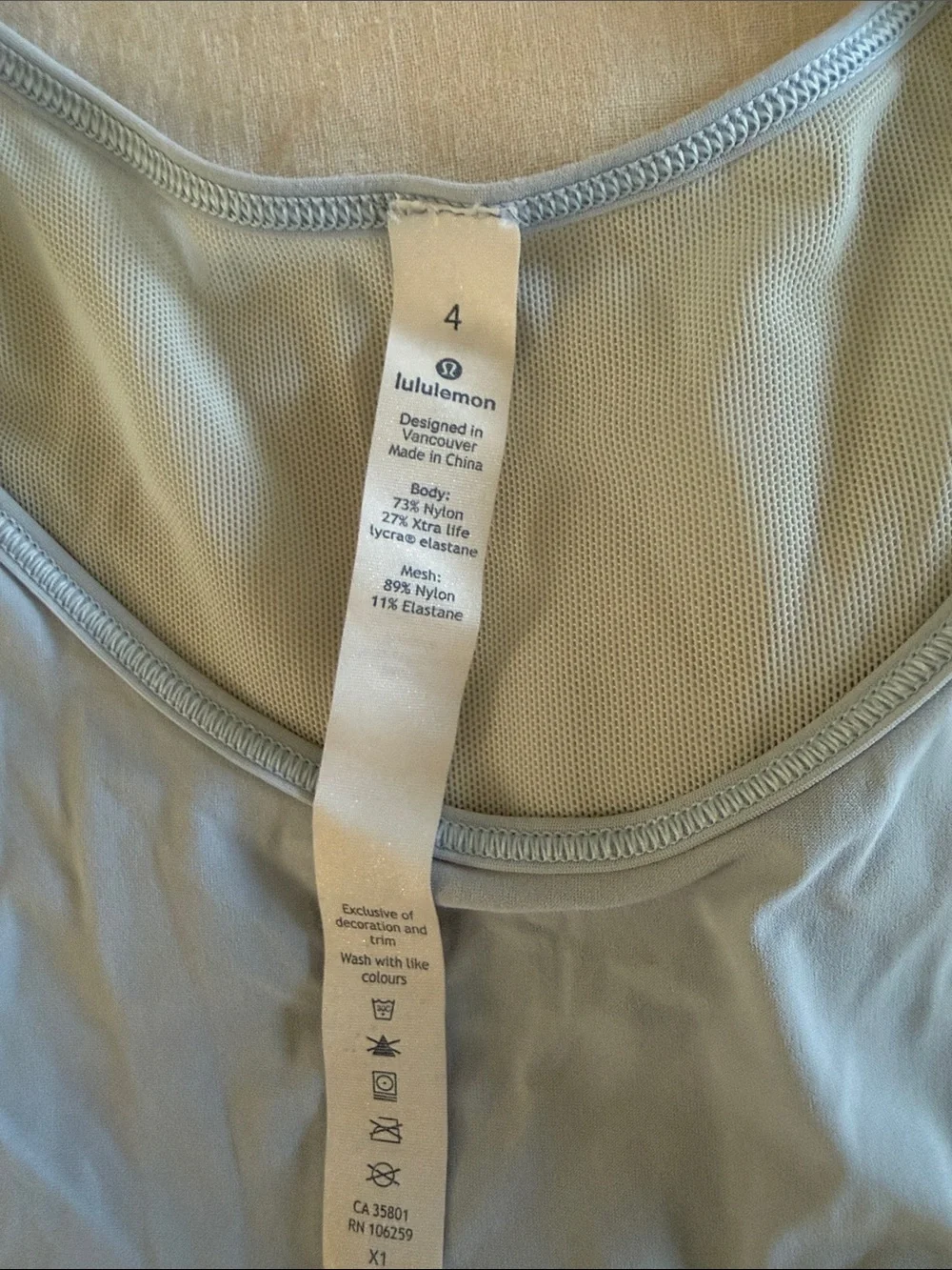 lululemon athletica Light Blue Performance Racerback Tank